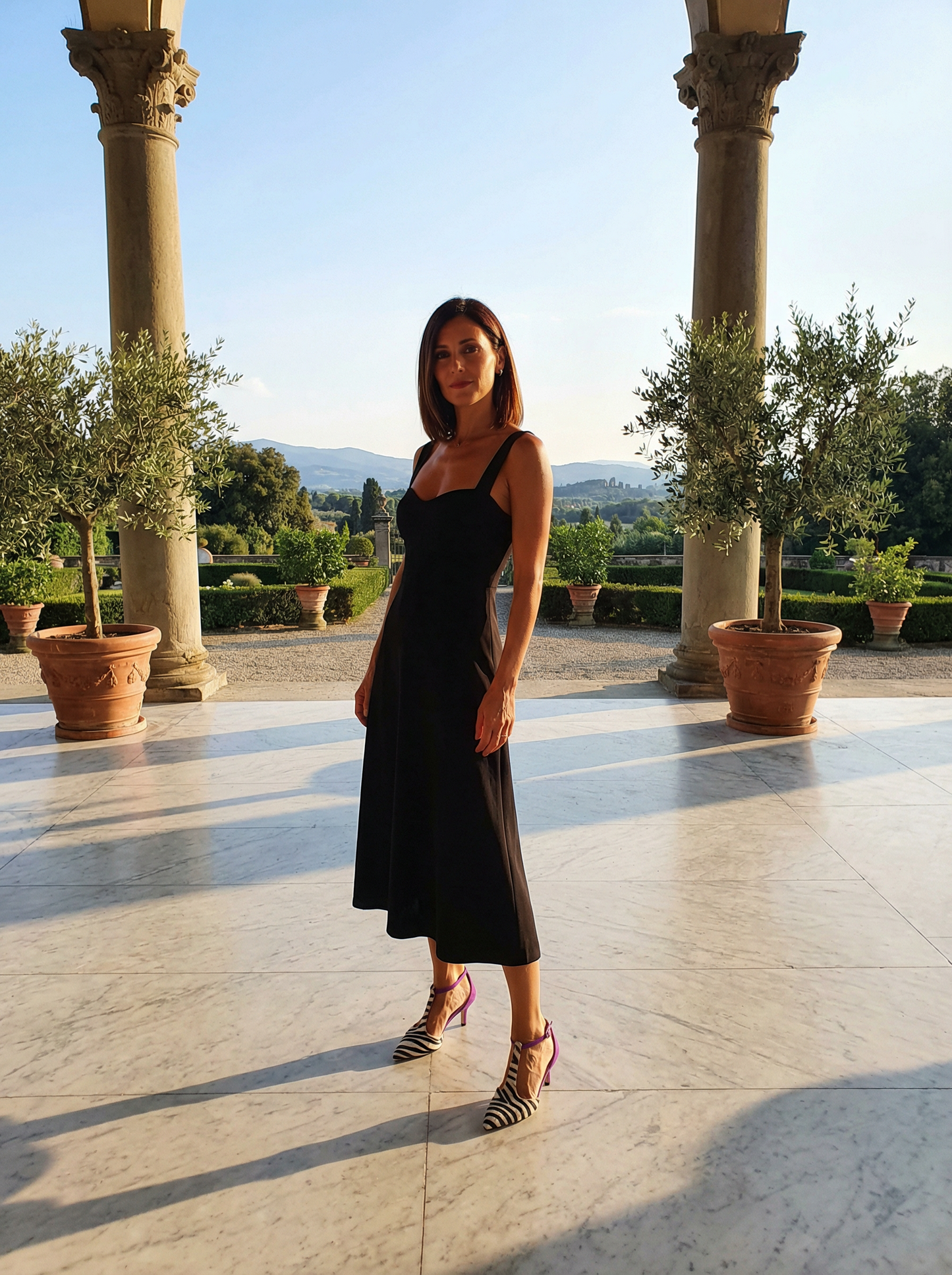 Viola – Τακούνι με Ζέβρα Μοτίβο και Σταθερή Υποστήριξη